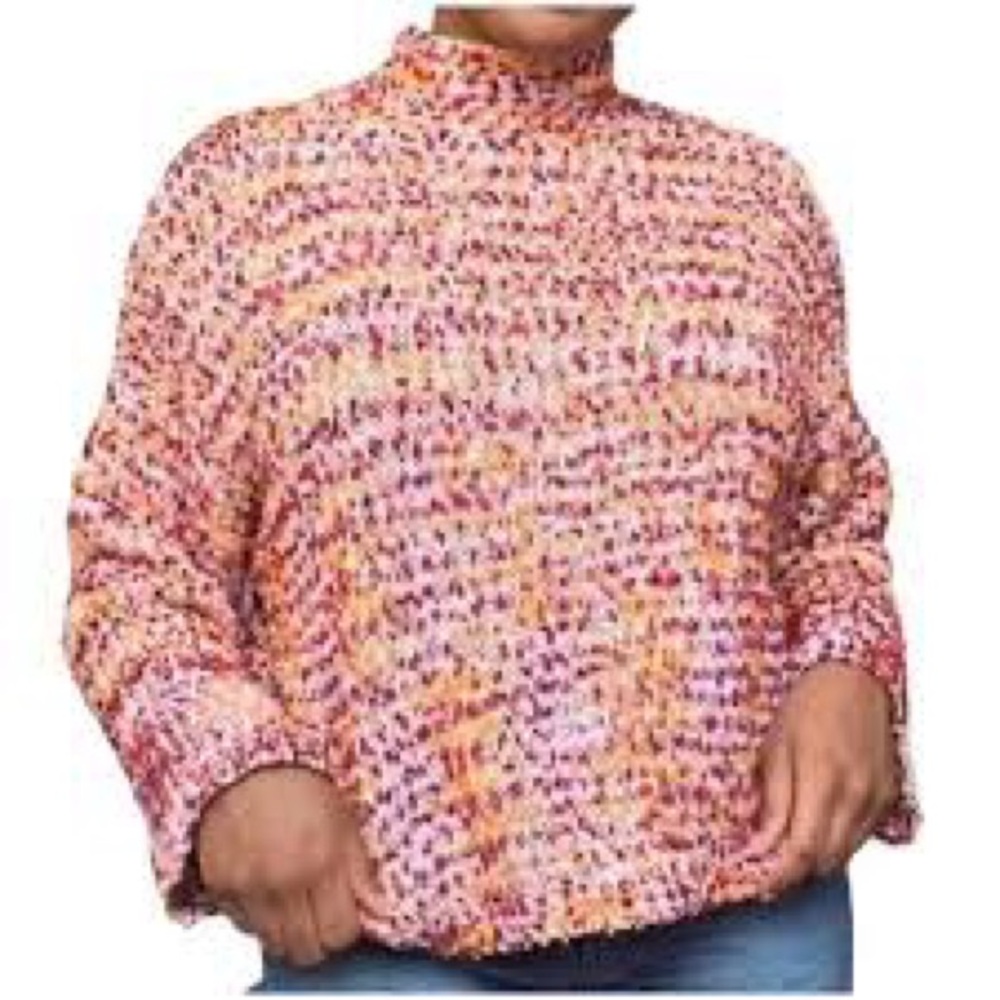 Andrew Marc | Marc New York Multicolor Knit Mock neck Sweater Size XLarge